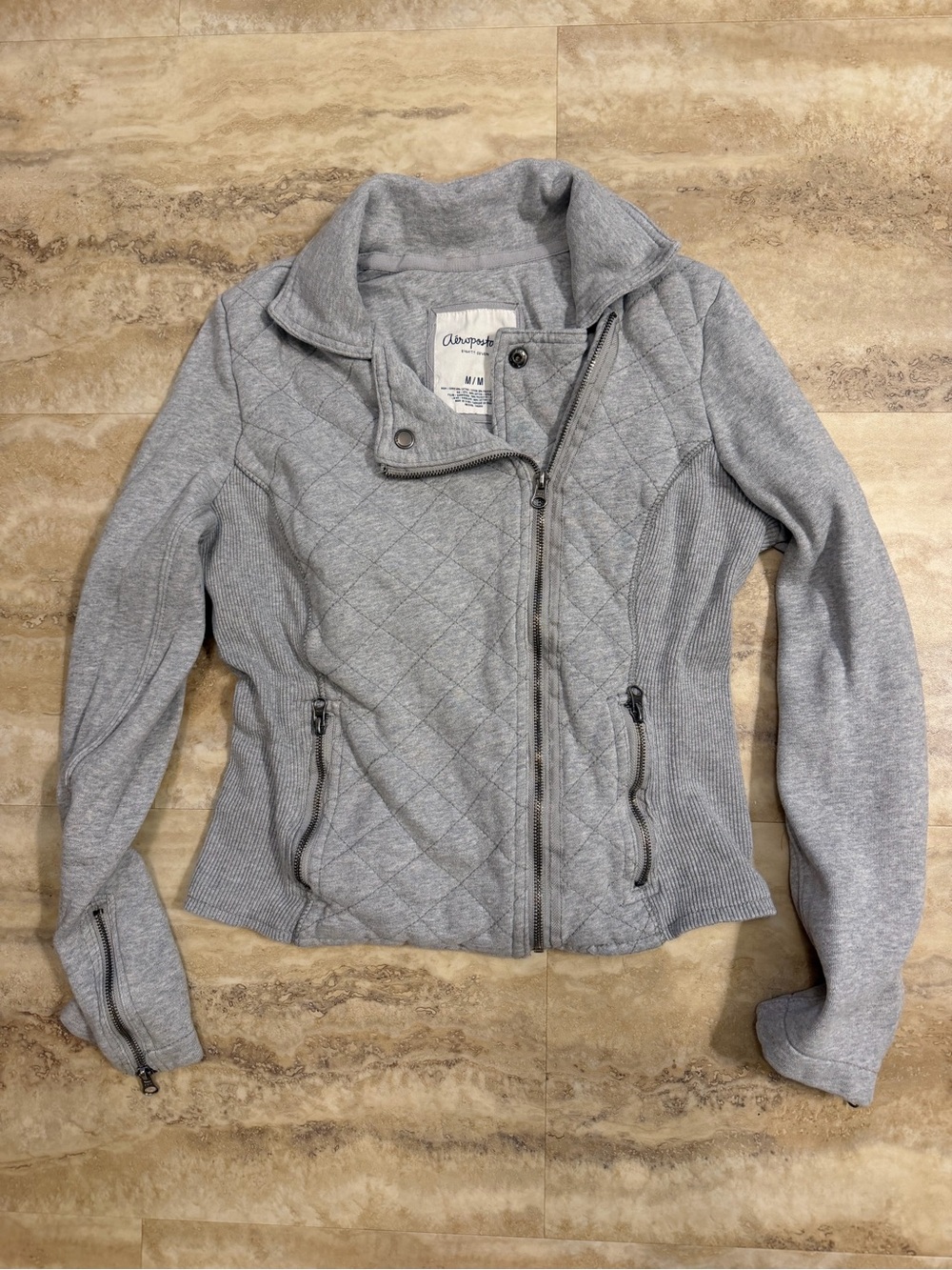 Aeropostale Quilted Gray Women's Jacket